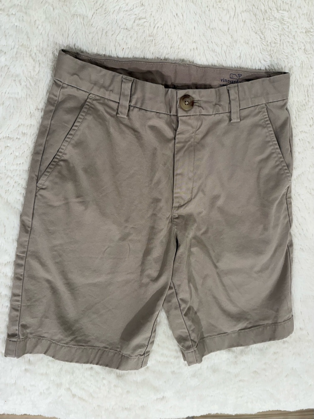 Vineyard Vines Kids Tan Cotton Shorts